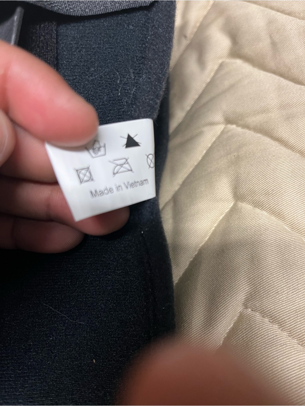 Walker boot Black Garment with Care Tag - Made in Vietnam
